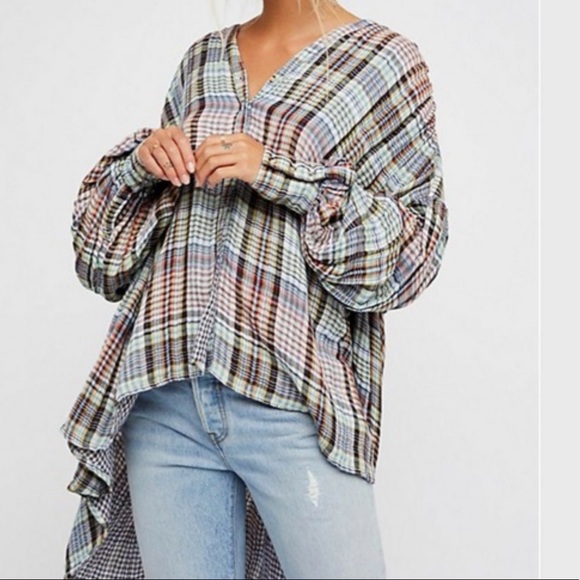 Free People Come On Over Buttondown Top - Picture 4 of 8